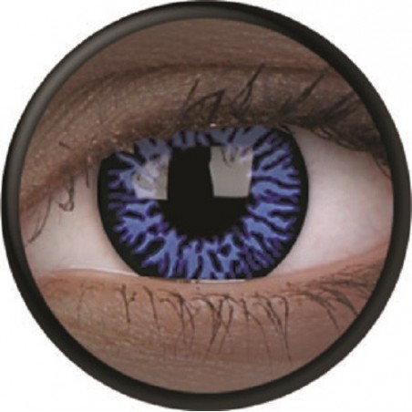 UV Glow Drax Blue Wolf Crazy Colour Contact Lenses (1 Year)