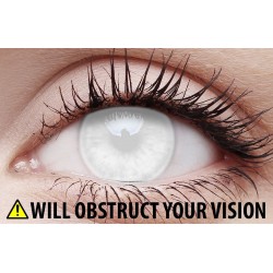 ColourVUE Blind White Crazy Colour Contact Lenses (1 Year Wear)