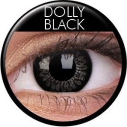 ColourVUE Dolly Black Big Eye Coloured Contact Lenses (90 Day)