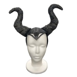  Halloween Mistress Evil Witch Devil Maleficent Costume Headband Fancy Dress Horn