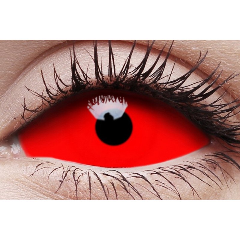 ColourVue Red Cyclop Sclera Full Eye Contact Lenses 22mm (6 Month)