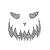  Halloween Evil Scary Pumpkin Black Diamante Jewels Sticker Face Gems Make Up