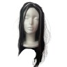  Black & White Long Witch Possessed Girl The Ring Halloween Wig Party Fancy Dress