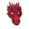  Halloween Red Dragon Head Fancy Dress Cosplay Masquerade 3D Costume Face Mask 