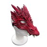  Halloween Red Dragon Head Fancy Dress Cosplay Masquerade 3D Costume Face Mask 
