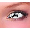 Tailed Beast White And Black Full Eye Sclera 22mm Contact Lenses (6 Month)