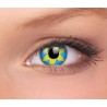 Blue And Yellow Flower Funky Coloured Contact Lenses (1 Year Wear)