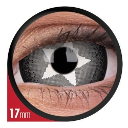 Stargazer Mini Sclera 17 mm Kontaktlinsen in Weiß und Schwarz (1 Jahr Tragedauer) MAXVUE Vision - 1