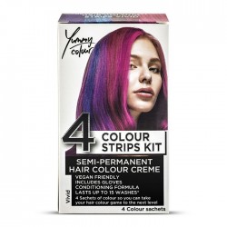 Stargazer Yummy Hair Colour Dye 4 Colour Strips Kit Violet Ombre