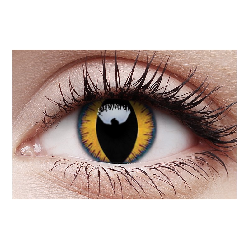 ColourVue Wolf Moon Orange Crazy Colour Contact Lenses (1 Year Wear)
