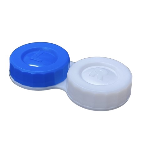 Standard Blue And White Contact Lens Soaking Storage Case