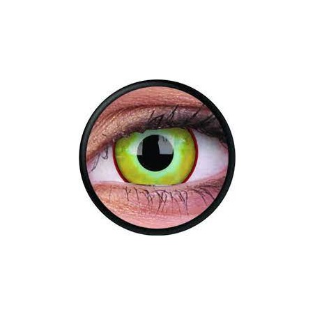 Yellow Plague Crazy Colour Contact Lenses (90 Day Wear)