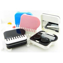 Blue Piano Design Contact Lens Storage Soaking Travel Kit