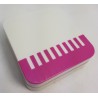 Hot Pink Piano Design Contact Lens Storage Soaking Travel Kit