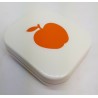 Orange Apple Design Contact Lens Travel Kit With Mirror