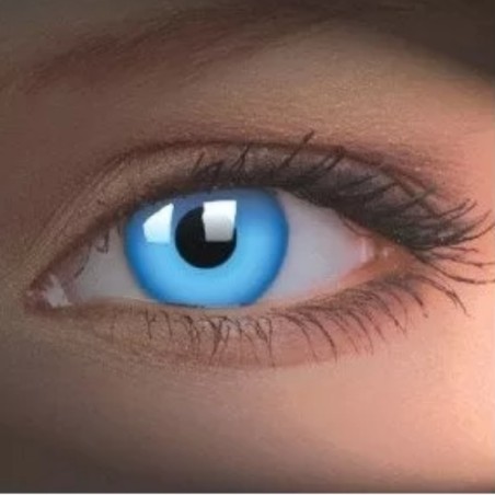 ColourVue UV Glow Blue Crazy Colour Contact Lenses (1 Year)