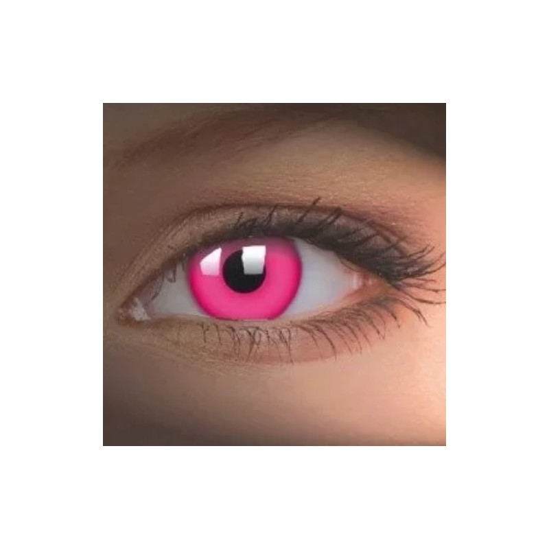 ColourVue UV Glow Pink Crazy Colour Contact Lenses (1 Year)