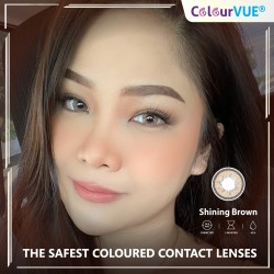 ColourVUE Lumina Shining Brown Natural Vibrant Coloured Contact Lenses (90 Day)