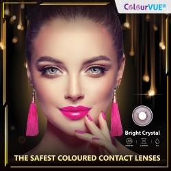 ColourVUE Lumina Bright Crystal Grey Natural Vibrant Coloured Contact Lenses (90 Day)