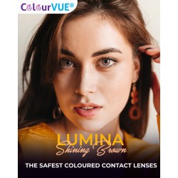 ColourVUE Lumina Shining Brown Natural Vibrant Coloured Contact Lenses (90 Day)