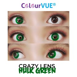 ColourVue Hulk Green Crazy Colour Contact Lenses (1 Year Wear)
