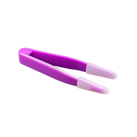 Violet Tweezers For Coloured Contact Lenses Handling And Hygiene