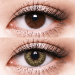 FreshLady DNA Taylor Brown Hazel Coloured Contact Lenses Yearly