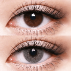 FreshLady Smokey Brown Grey Coloured Contact Lenses Yearly