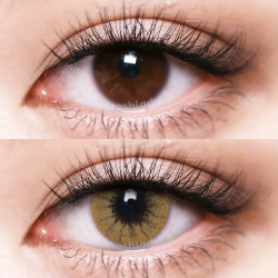 FreshLady Smokey Latte Brown Coloured Contact Lenses Yearly