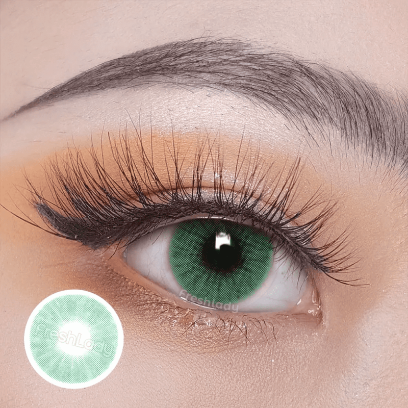 FreshLady Verde Green Coloured Contact Lenses Yearly