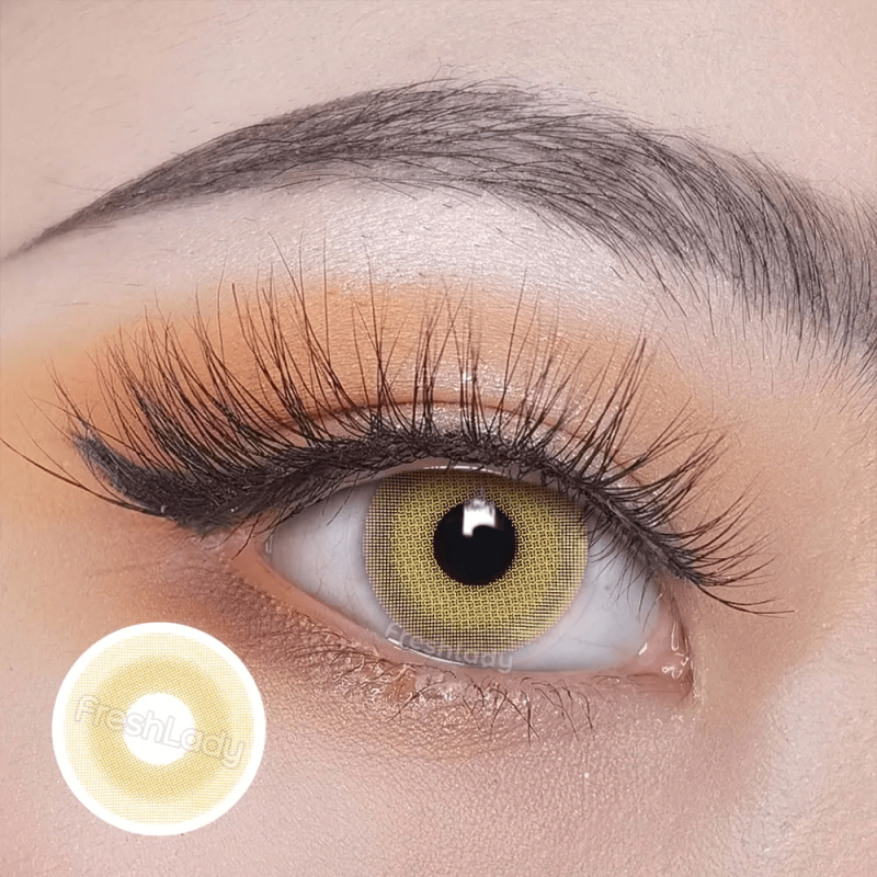 FreshLady Pixie Brown Coloured Contact Lenses Yearly