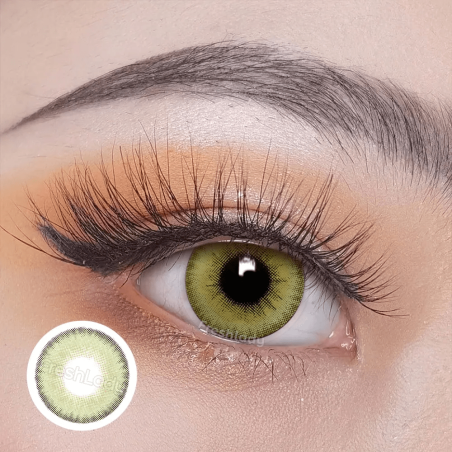 FreshLady LA Girl Green Coloured Contact Lenses Yearly