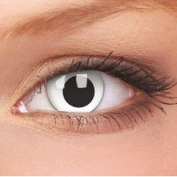 ColourVue Cross Eyed White Crazy Coloured Contact Lenses (1 Year Wear)