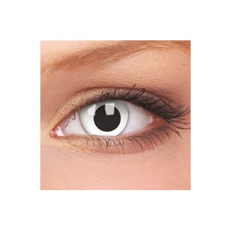 ColourVue Cross Eyed White Crazy Coloured Contact Lenses (1 Year Wear)
