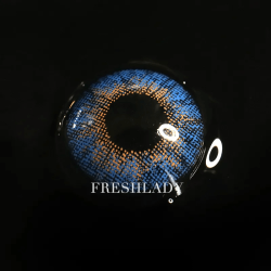 FreshLady Three Tone True Sapphire Coloured Contact Lenses Yearly