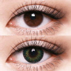FreshLady Three Tone Kallaite Green Coloured Contact Lenses Yearly