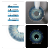 FreshLady Magnificent Antarctic Blue Coloured Contact Lenses Yearly