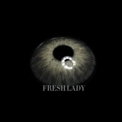 FreshLady Magnificent Icy Volcano Grey Coloured Contact Lenses Yearly