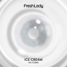 FreshLady Ice Cream Greyish White Coloured Contact Lenses Yearly