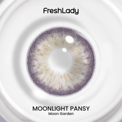 FreshLady Moonlight Pansy Brown Coloured Contact Lenses Yearly