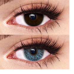 FreshLady Rococo Passion Pastel Blue Coloured Contact Lenses Yearly