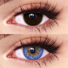 FreshLady Peacock Blue Coloured Contact Lenses Yearly