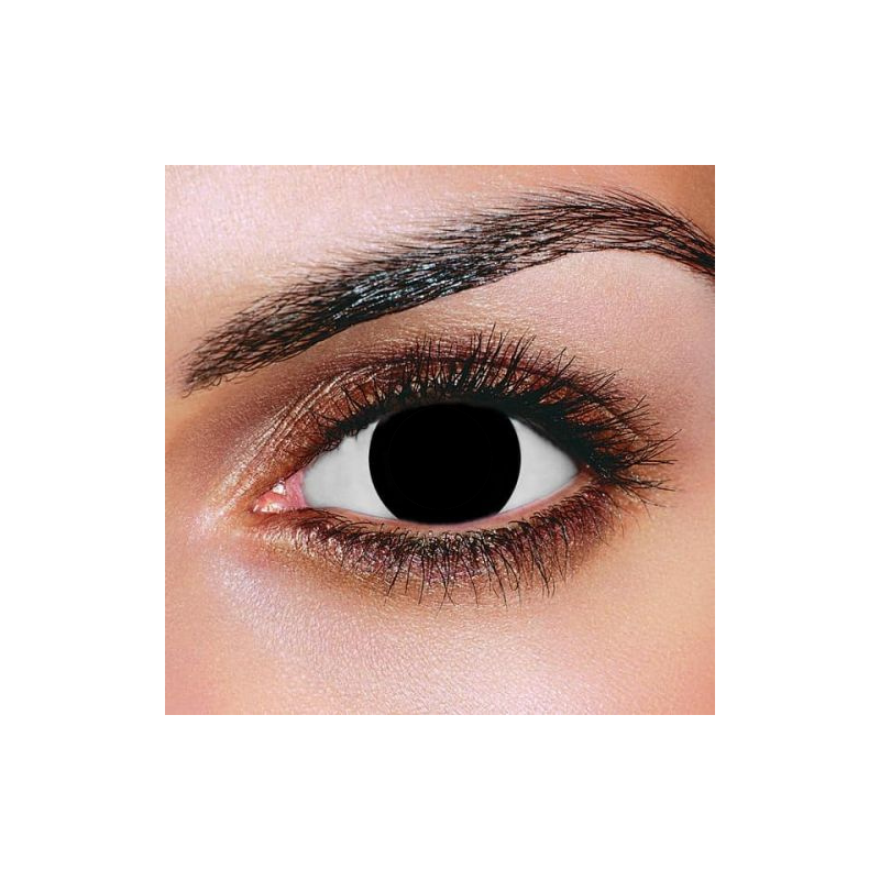 Blind Blackout Black Crazy Coloured Contact Lenses Yearly