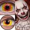ColourVue Yellow & Red Bloodshot Reignfire Crazy Coloured Contact Lenses (1 Year Wear)