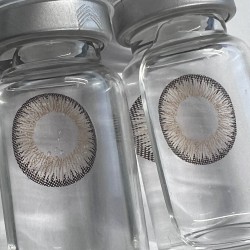 17mm Mini Sclera Natural Grey Honey Orbitron Coloured Contact Lenses (1 Year Wear)