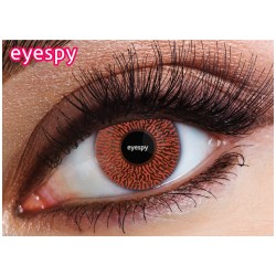 Eyespy One Tone Burnt Brown Hazel Orange Bright Coloured Contact Lenses