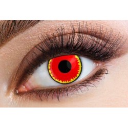 Yellow Starburst Crazy Coloured Contact Lenses (90 Days)