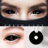 Freshlady Black Sclera Full Eye Contact Lenses 22mm (Yearly)