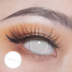 FreshLady Blind White Out Halloween Contact Lenses
