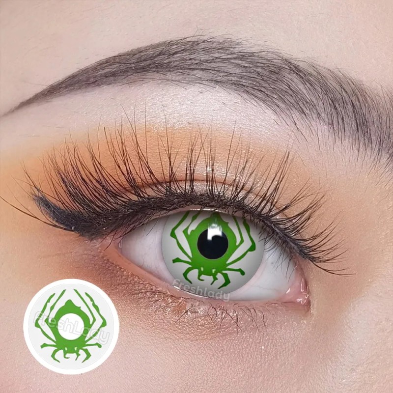 Alchemy Green Poison Spider Contact Lenses
